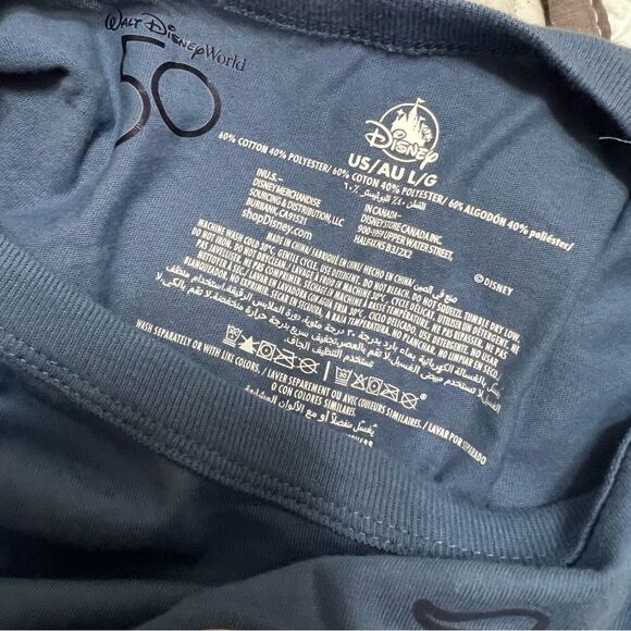 Disney long T-Shirts rose Gold lightweight large 50th anniversary men - Picture 9 of 10